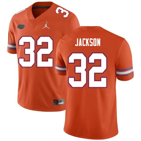 Men's NCAA Florida Gators N'Jhari Jackson #32 Stitched Authentic Nike Orange College Football Jersey VGW5565JE